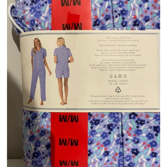 NIP Jane and Bleecker Women's 3 Piece Pyjama Set - Picture 3 of 4